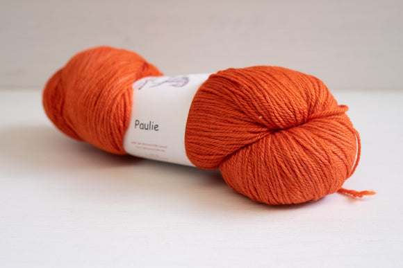 shalimar yarns paulie sock - orange is the new black